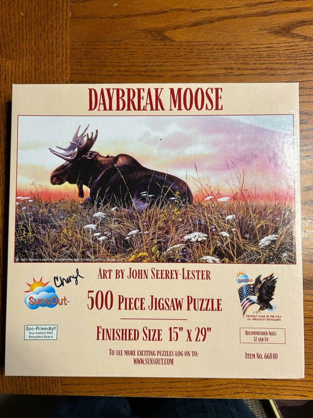 Daybreak Moose 500-Piece Jigsaw Puzzle - by SunsOut